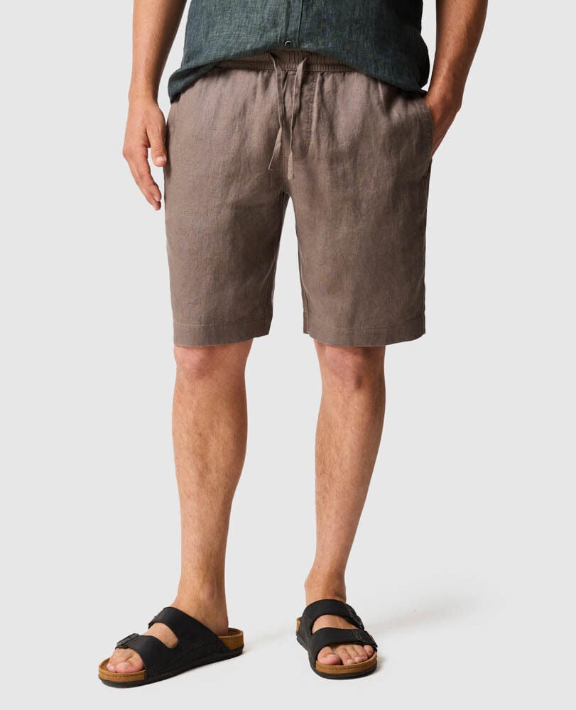 Linen 9" Resort Short, DRIFTWOOD, Front