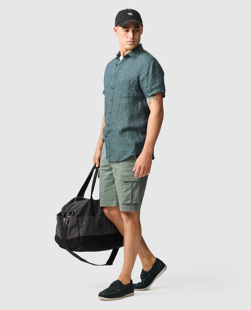 Palm Beach Sports Fit Shirt, ASH, Off Front