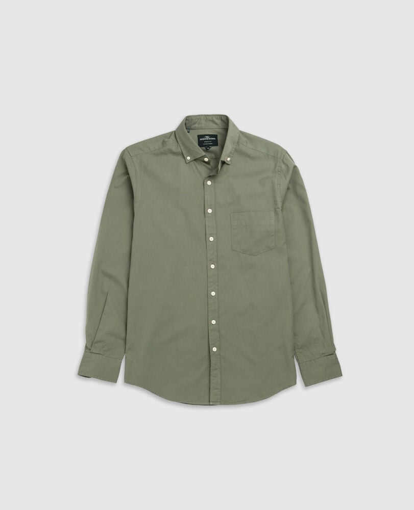 Featherston Sports Fit Shirt, HEMLOCK, Flat Lay