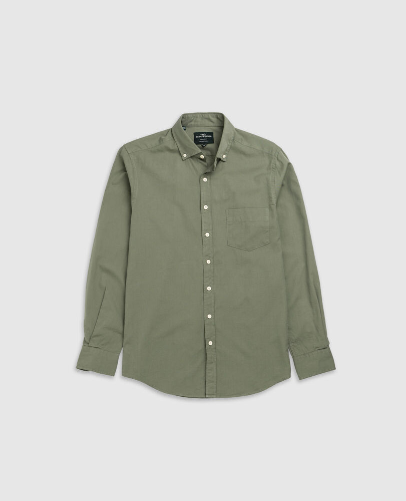 Featherston Sports Fit Shirt, HEMLOCK, Flat Lay