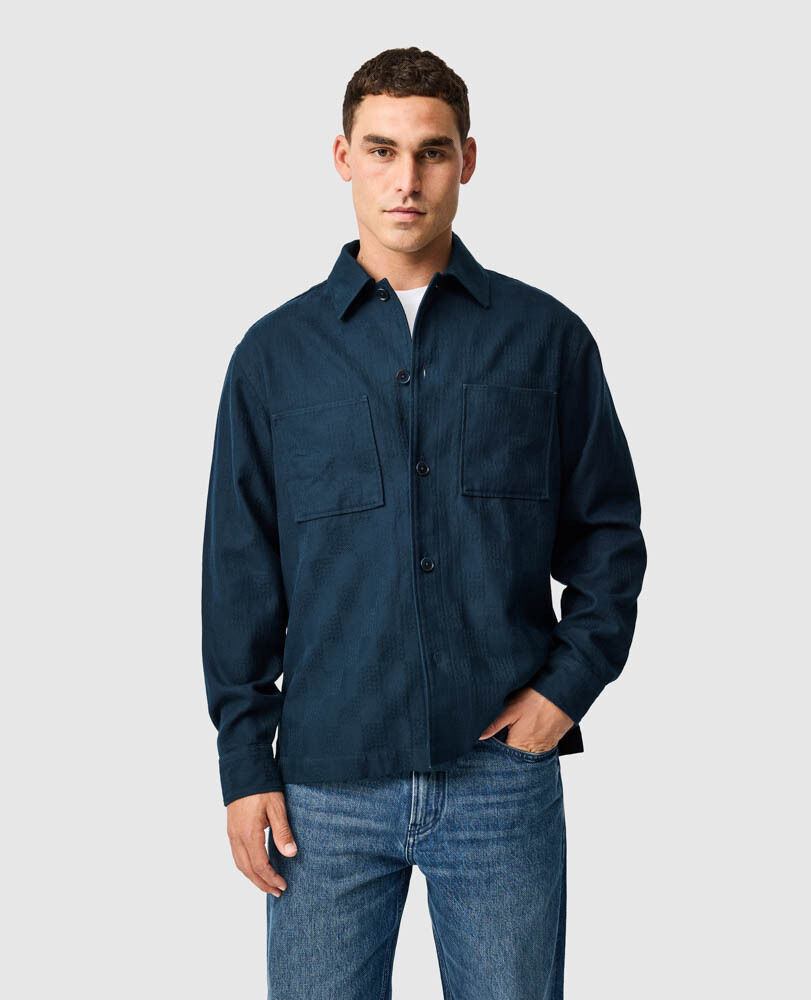 The Fortress Shirt, NAVY, Front