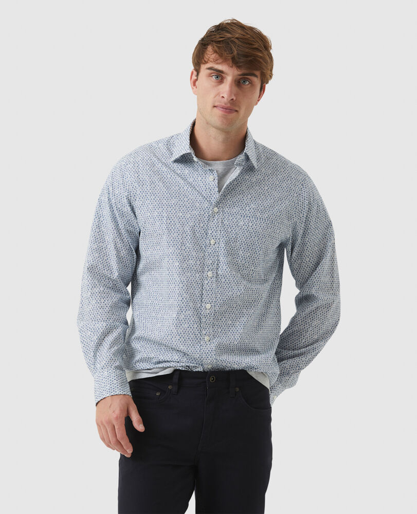 Bowlers Creek Shirt, ROYAL, Front