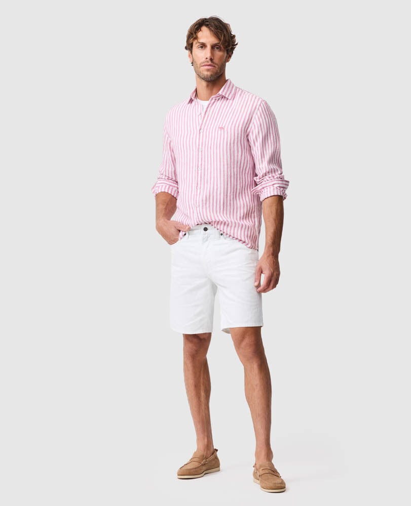 Seadown Sports Fit Shirt, ROSEWATER, Off Front