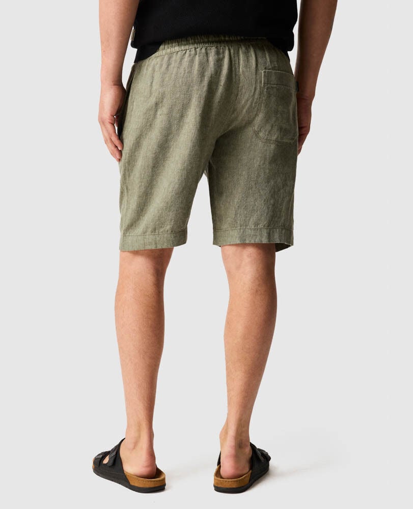 Linen 9" Resort Short, KELP, Back