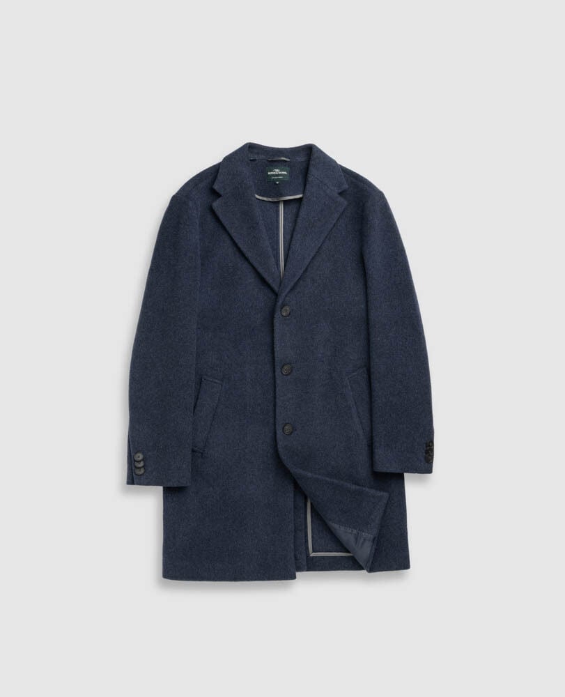 Colwood Coat, NAVY MARLE, Flat Lay