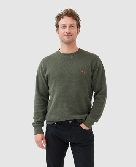 Gunn Crew Neck Sweat, SEAWEED