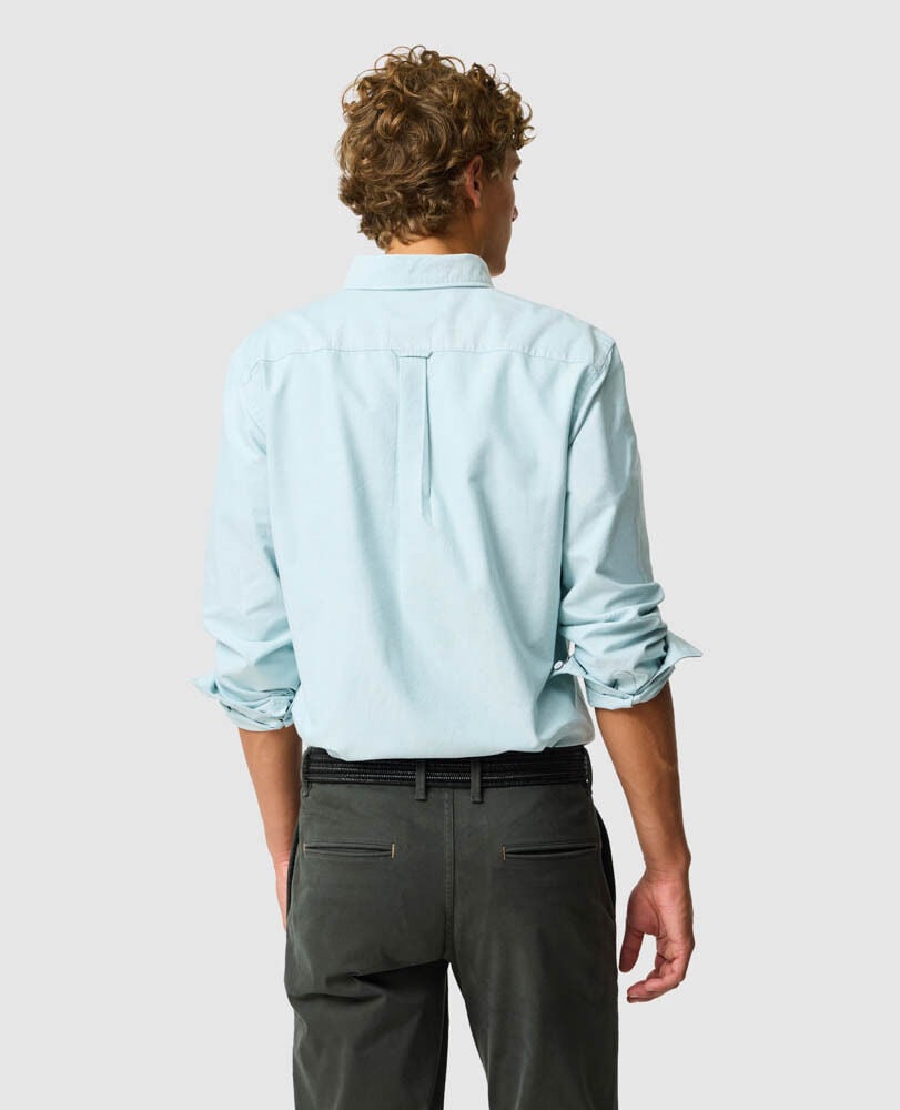 Gunn Oxford Sports Fit Shirt, SEAFOAM, Back