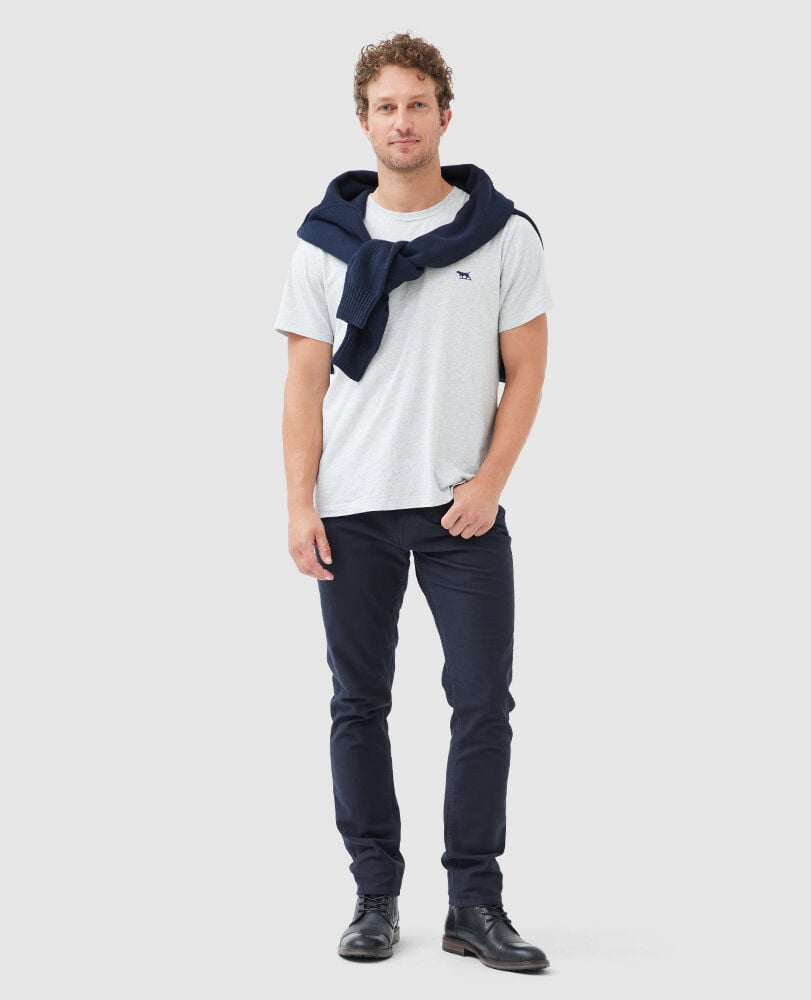 T-shirt droit The Gunn, GALET, Off Front