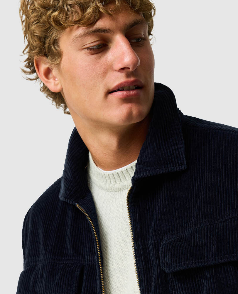 Anvil Island Shacket, NAVY, Detail 3