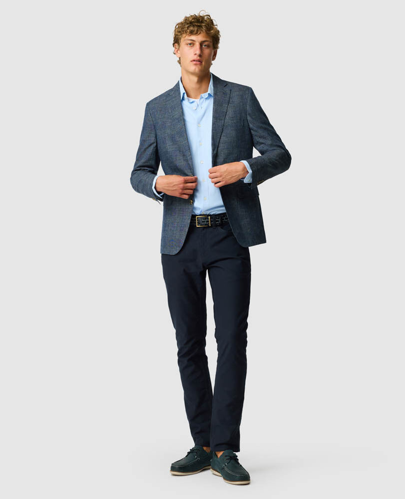 Lottin Point Sports Fit Jacket, OCEAN, Off Front