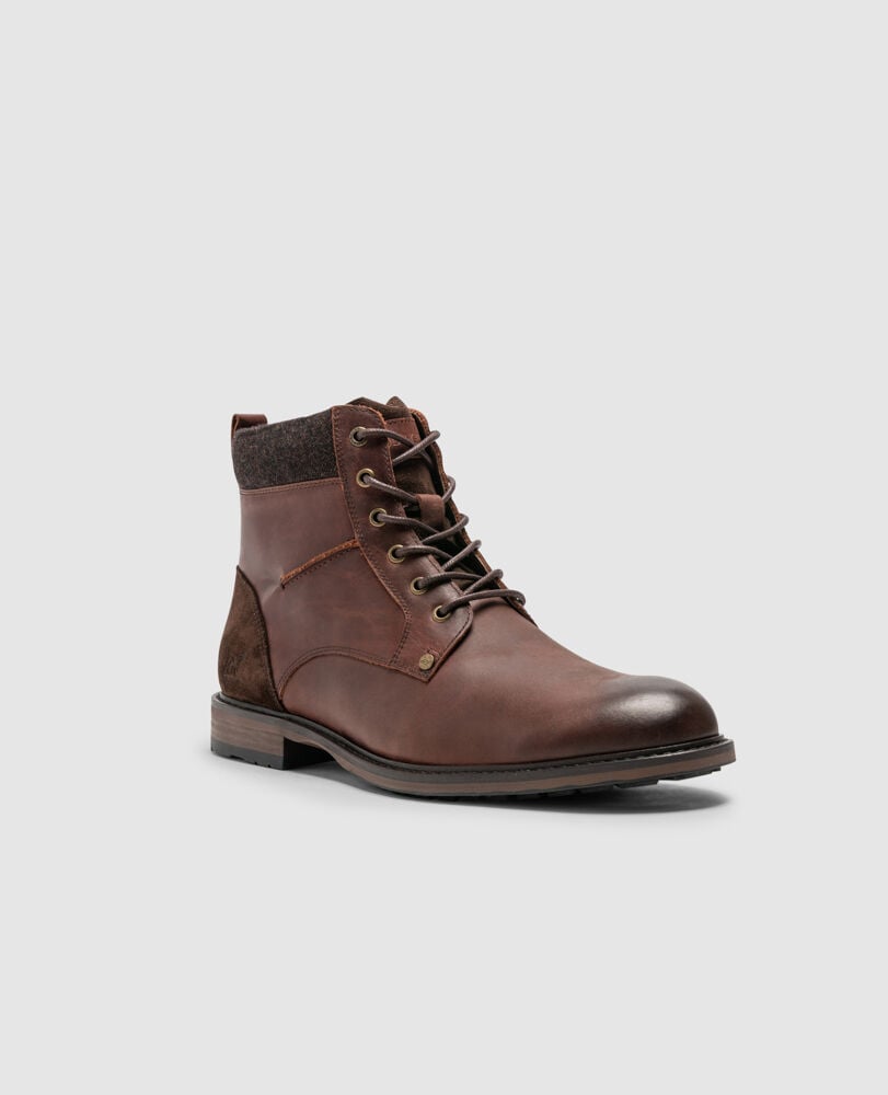 Duntroon Military Boot, TAN BURNISH, Off Front