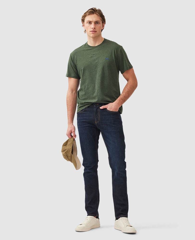 The Gunn T-Shirt , HUNTER GREEN, Off Front