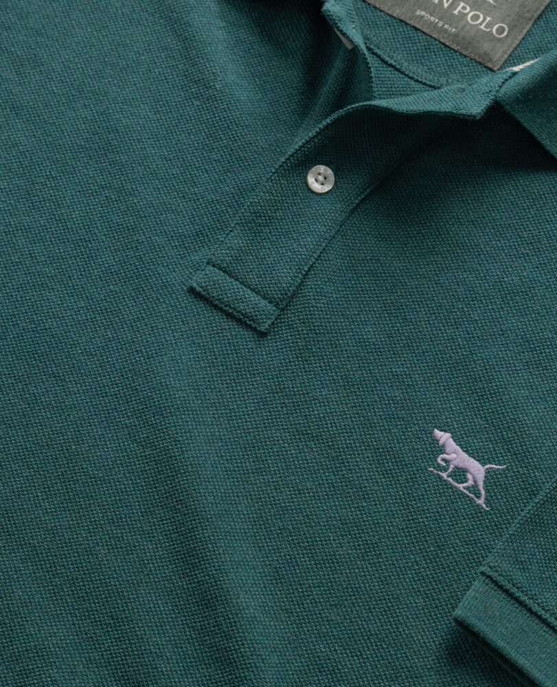 The Gunn Sports Fit Polo, JUNGLE, Detail 2