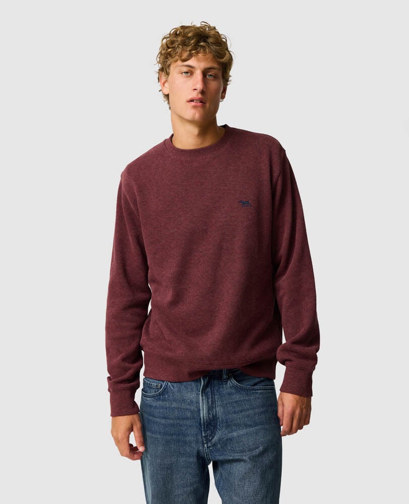 Gunn Crew Neck Sweat, RUST, Front