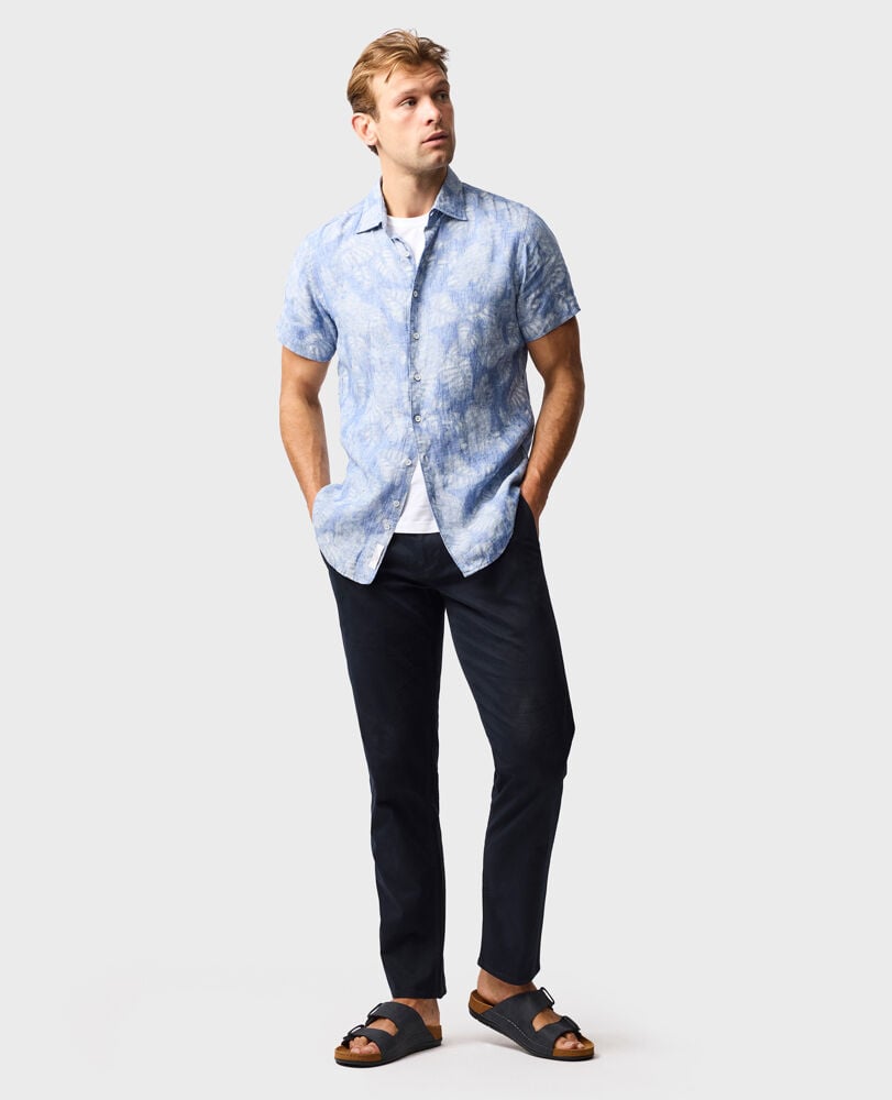 Savill Bay Sports Fit Shirt, CHAMBRAY, Off Front