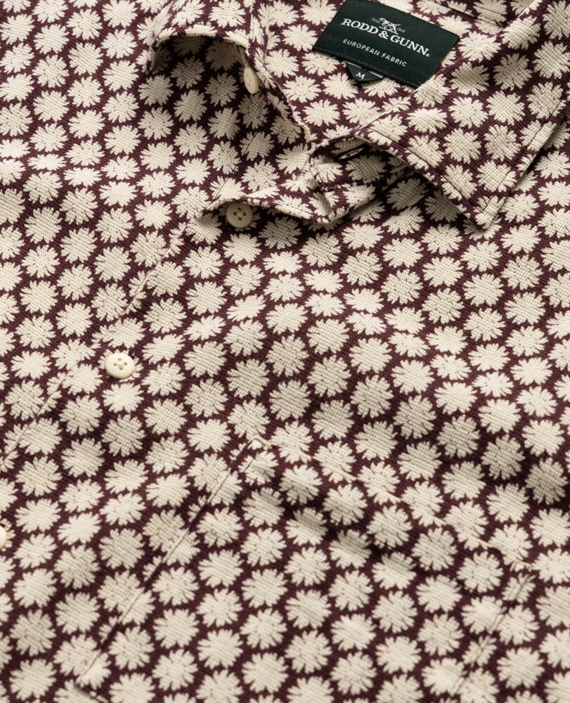 Nelson Creek Shirt, BURGUNDY, Detail 3