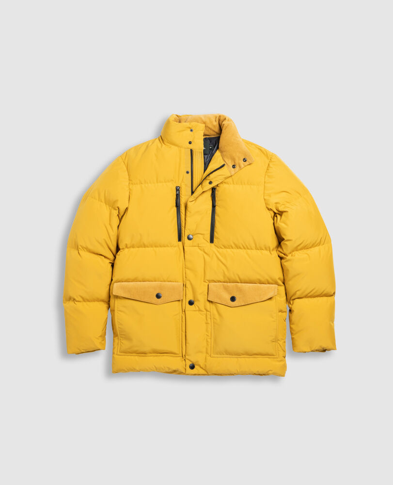 Ohau Down Jacket, MAIZE, Flat Lay