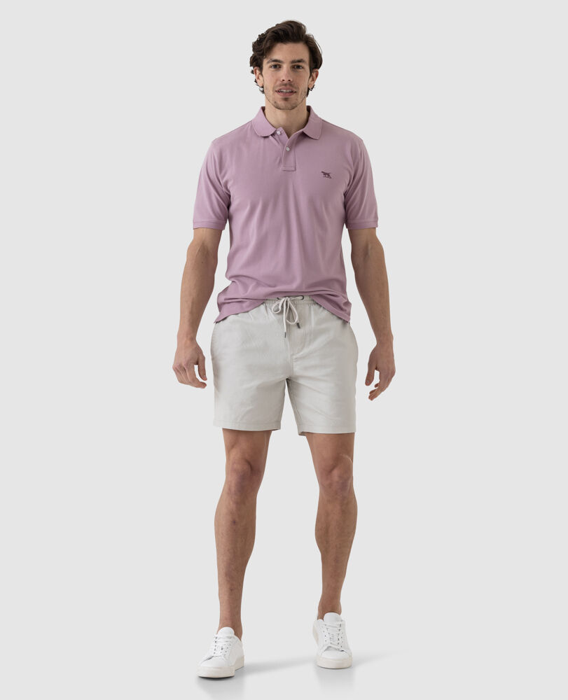 The Gunn Original Fit Polo &middot; Quartz ME, QUARTZ, Off Front