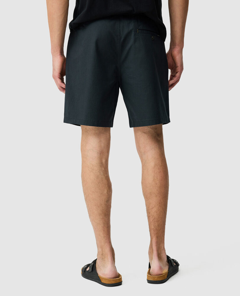 Short taille elastique Gunn, 18 cm, CHARBON, Back