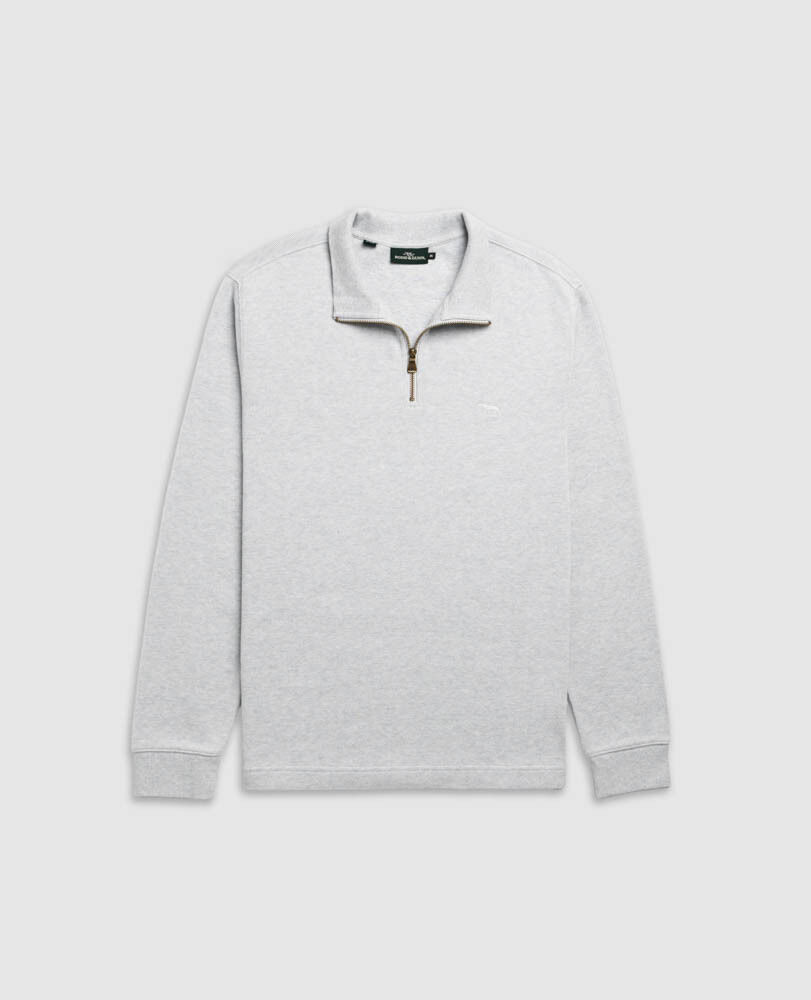 Sweatshirt col 1/4 zip alton ave, GLACE, Flat Lay