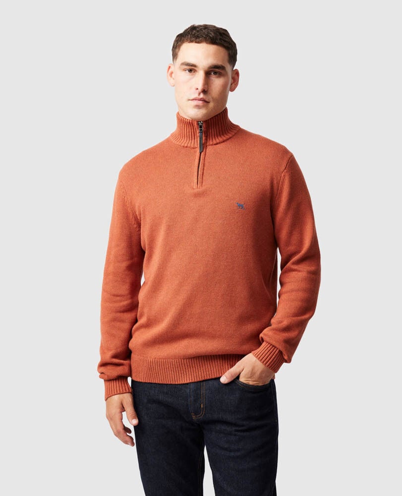 Merrick Bay Knit, RUST, Front