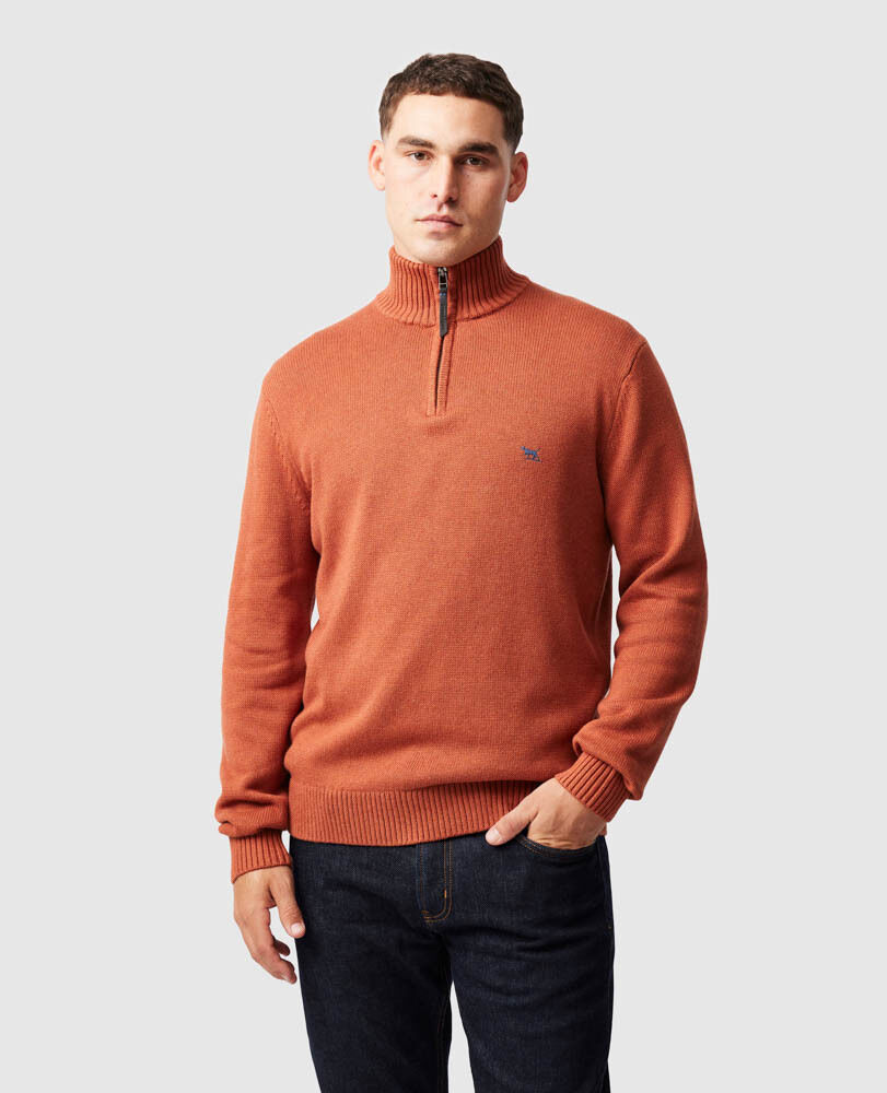 Merrick Bay Knit, RUST, Front