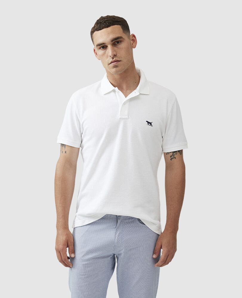 The Gunn Sports Fit Polo, COCONUT, Front