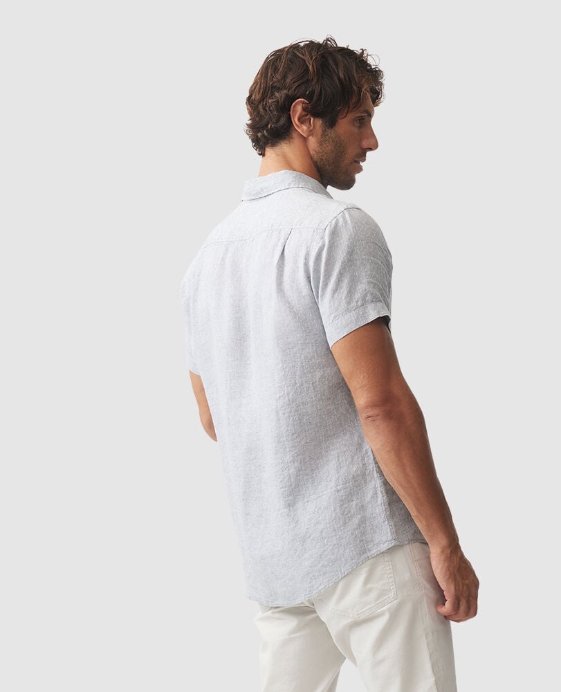 Scotland Street Sports Fit Shirt, STONE, Back