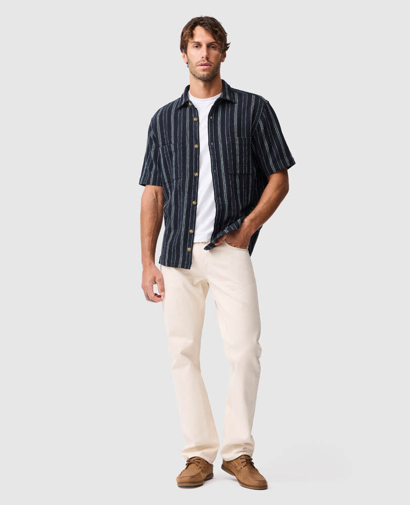 Chemise Harley, BLEU NUIT, Off Front