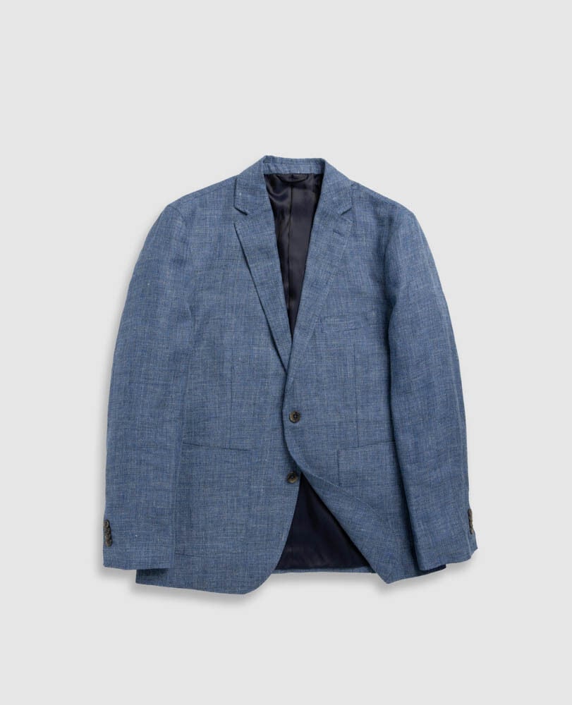 The Cascades Sports Fit Jacket, MARINA, Flat Lay