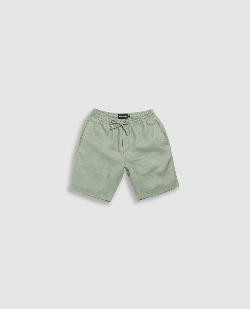 Linen 9" Resort Short, HUNTER, Flat Lay