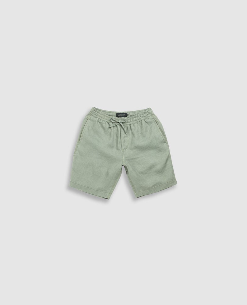 Linen 9" Resort Short, HUNTER, Flat Lay