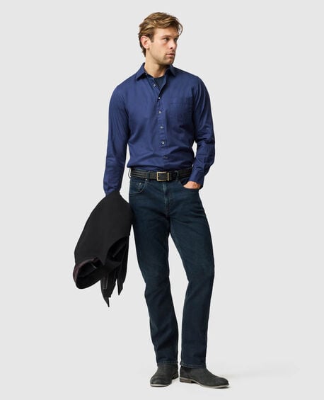 Mavis Lake Sports Fit Shirt, MIDNIGHT