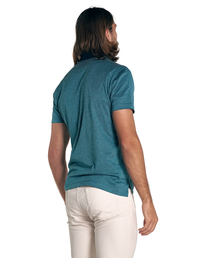 Stanley Point Sports Fit Polo, JADE, Flat Lay