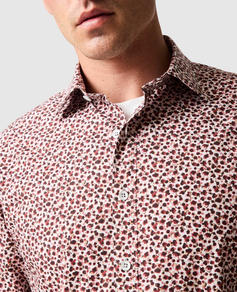 Greenstreet Sports Fit Shirt, GARNET, Flat Lay