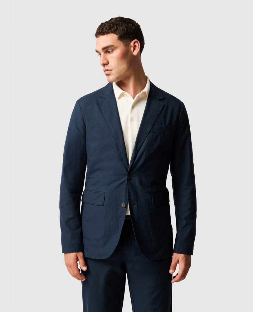 Gunn Blazer Sports Fit Jacket, NAVY, Front