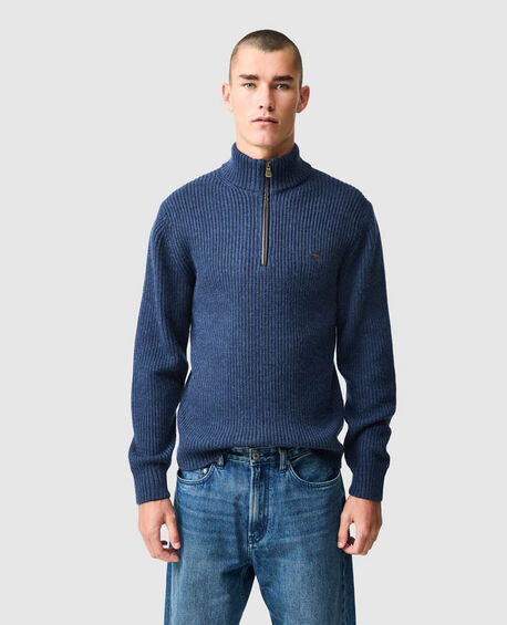 Huka Lodge Knit, NAVY MARLE