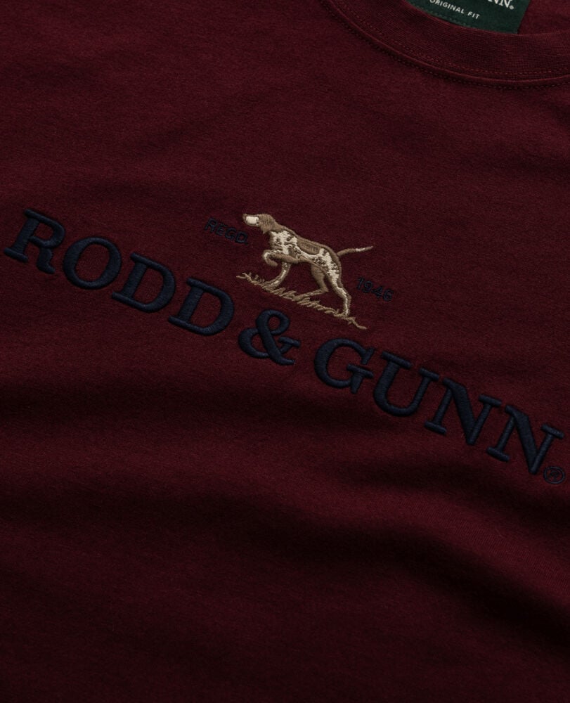 The Peaks Logo Tee, OXBLOOD, Detail 2