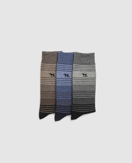Stratford Stripes Sock 3 Pack, MULTI