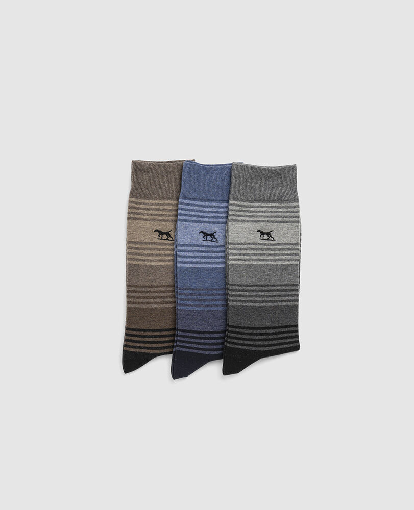 Stratford Stripes Sock 3 Pack, MULTI, Front