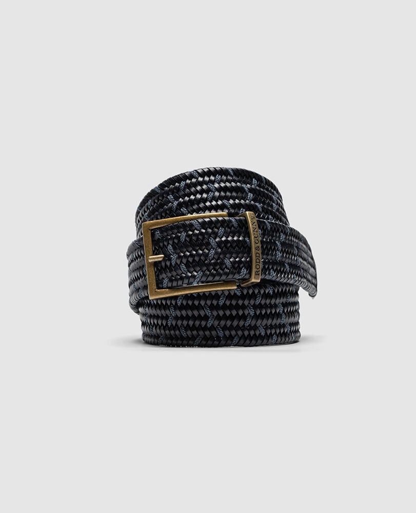 Stratford Stretch Belt, NAVY, Front