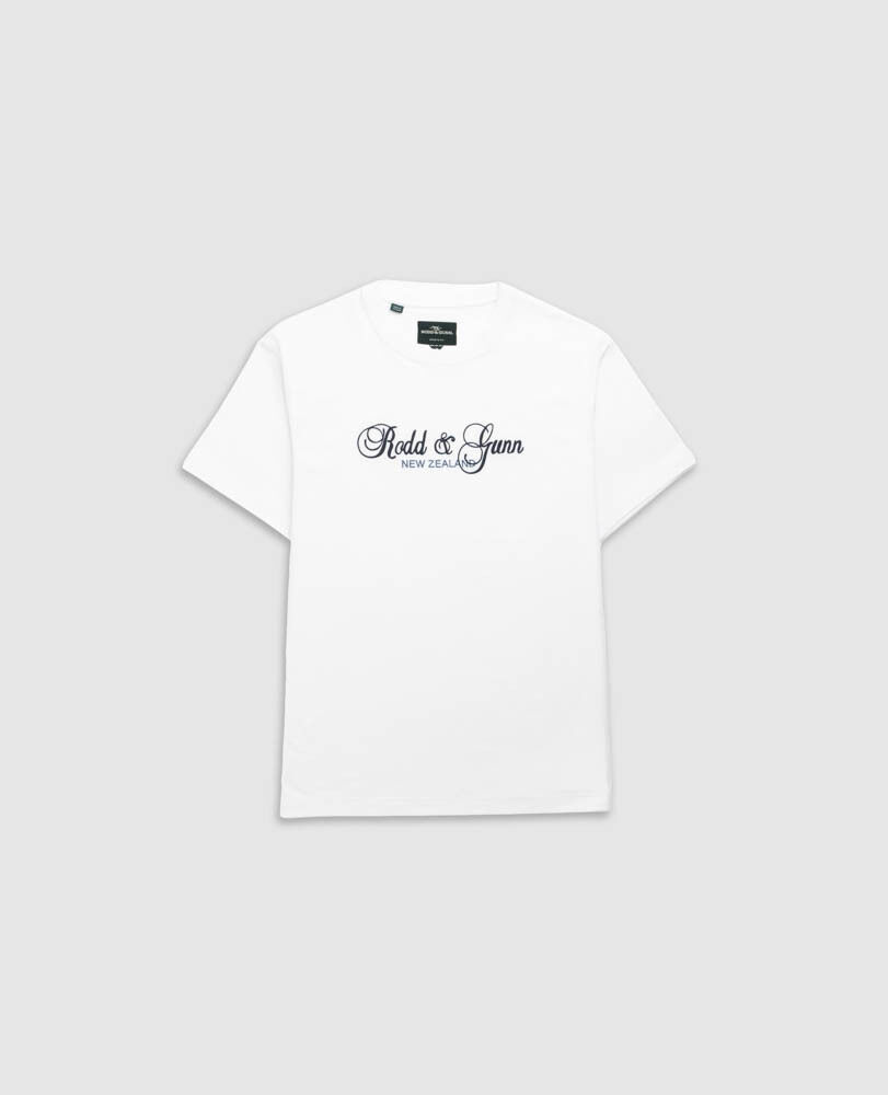 Wendon Valley Tee, SNOW, Flat Lay