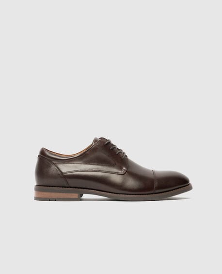 Loburn Derby Shoe, CHOCOLATE