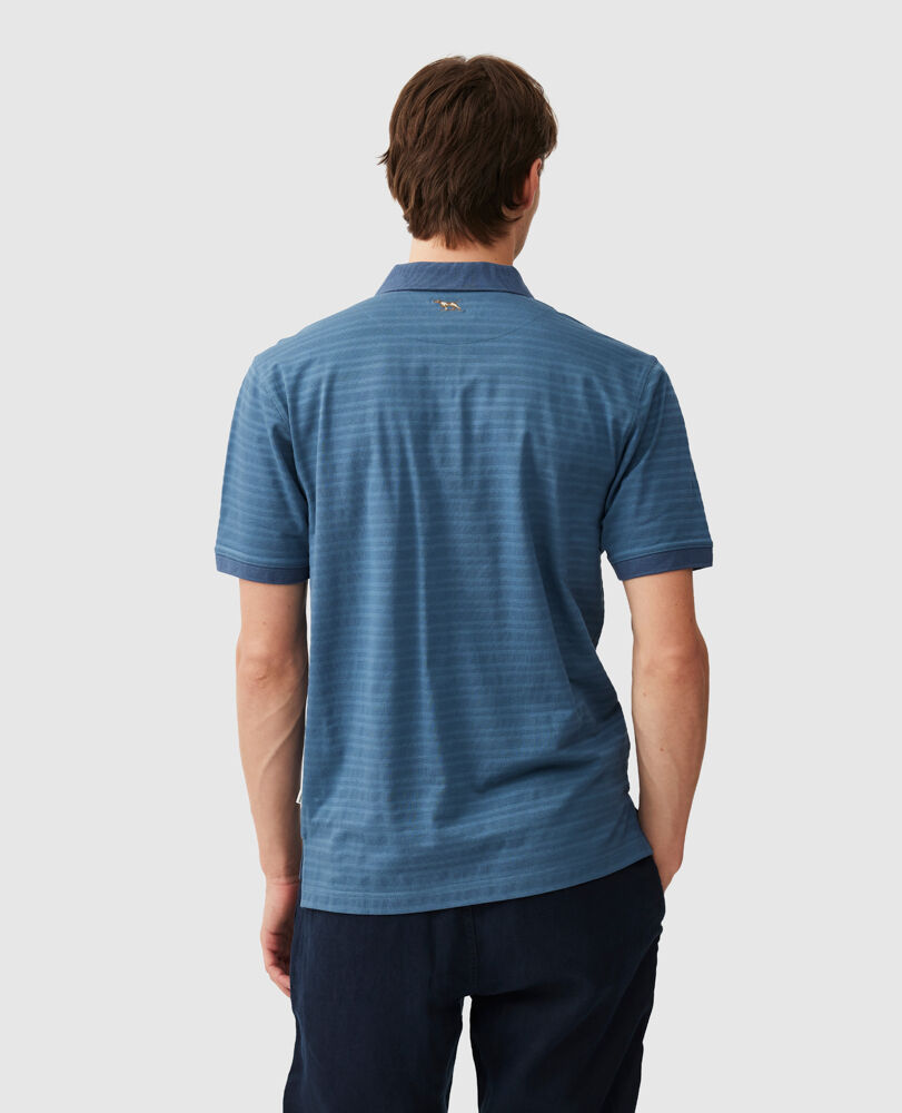 Evans Bay Polo, BLAUER STEIN, Back