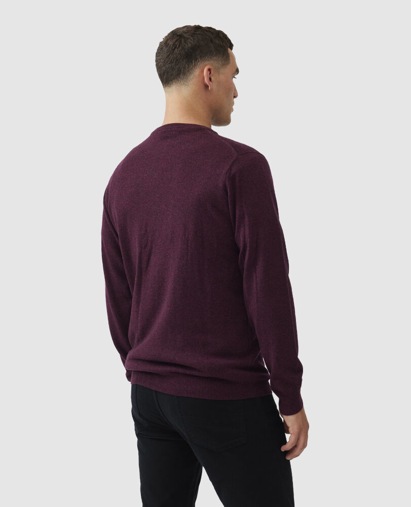 Queenstown Sweater, CLARET, Flat Lay