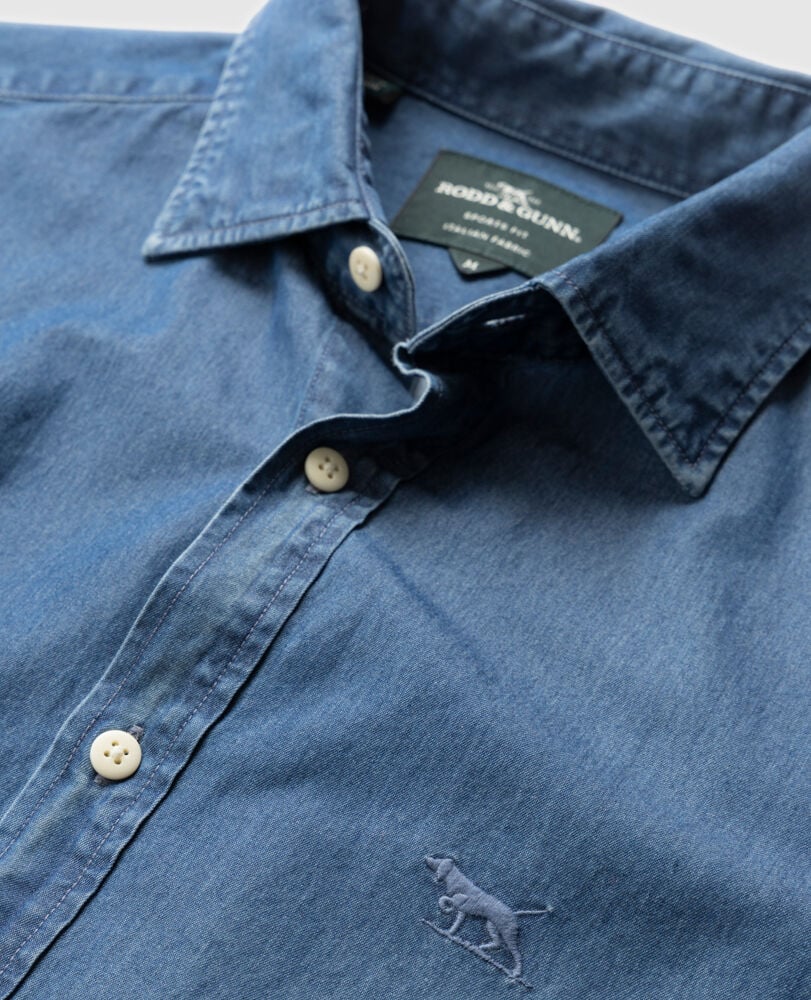Spring Creeks Sports Fit Shirt, INDIGO, Detail 2