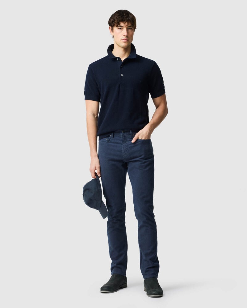 Glenvar Straight Fit Jean, NAVY, Off Front