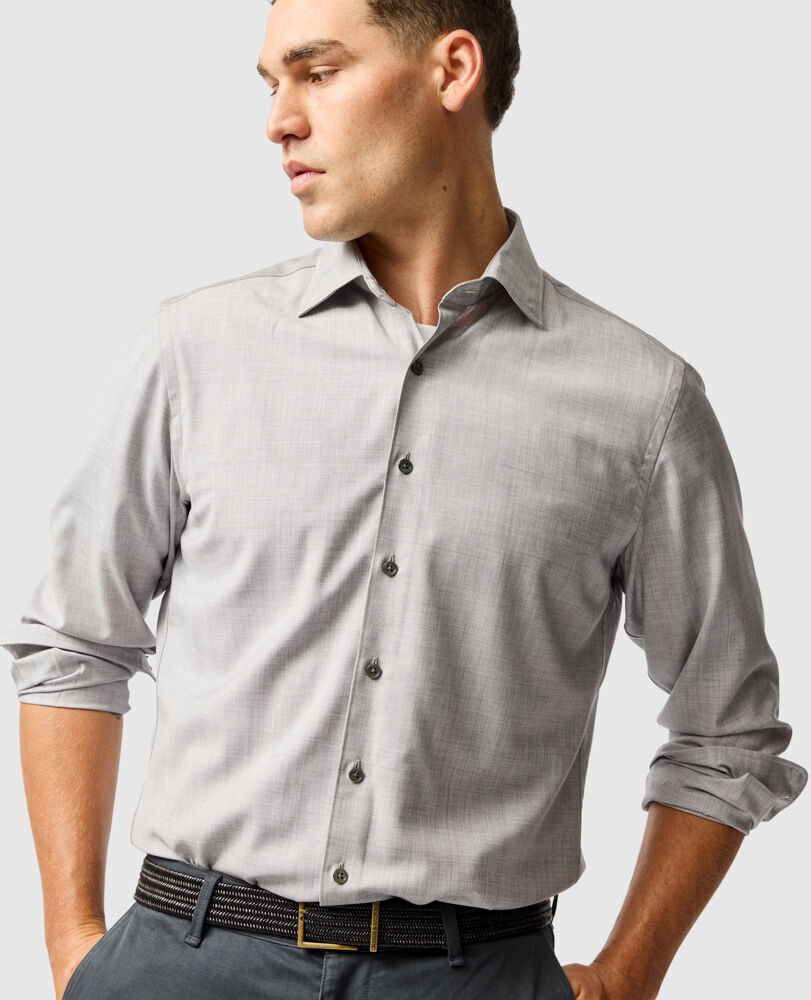 Esk Valley Sports Fit Shirt, ASH