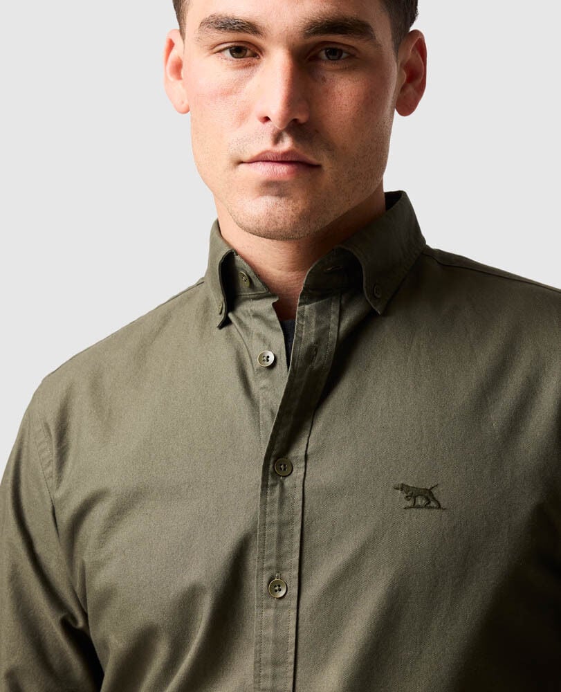 Gunn Oxford Pd Sports Fit Shirt, FOREST, Detail 3
