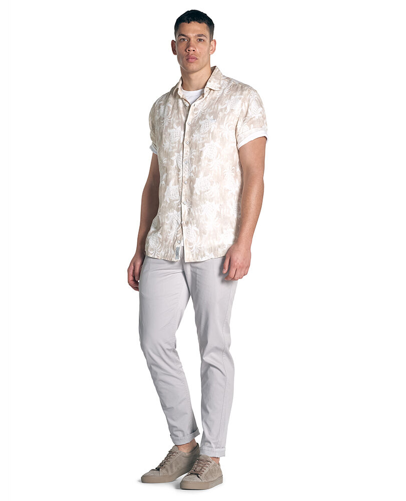 Simpsons Beach Shirt, NATURAL, Off Front